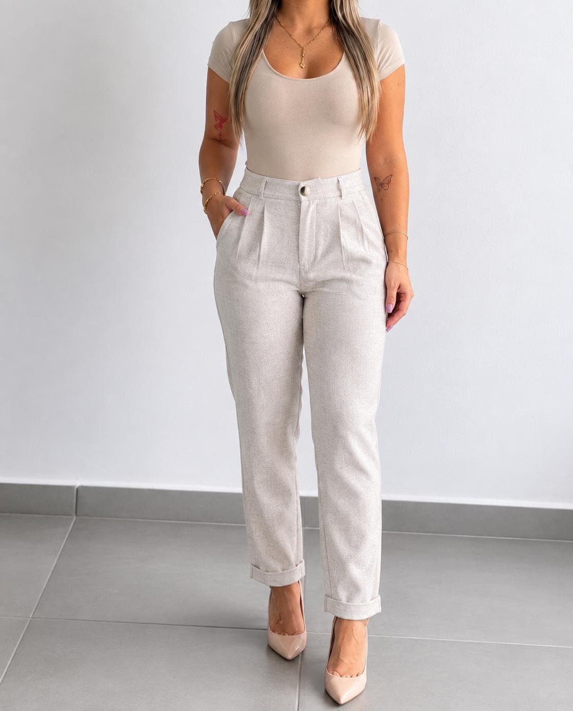 PANTALON GABRIELA LIMITED - PANTALON GABRIELA LIMITED -AMARILLO-XL - Imagen 4